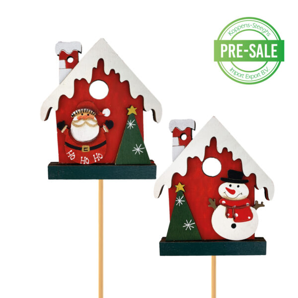 Kerst huisje met illustratie | Christmas house with illustration