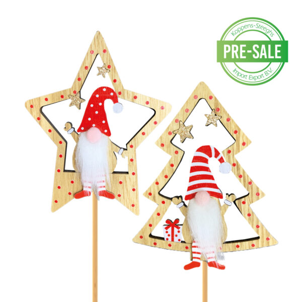 Gnoom kerstster en kerstboom | Gnome christmas star and tree